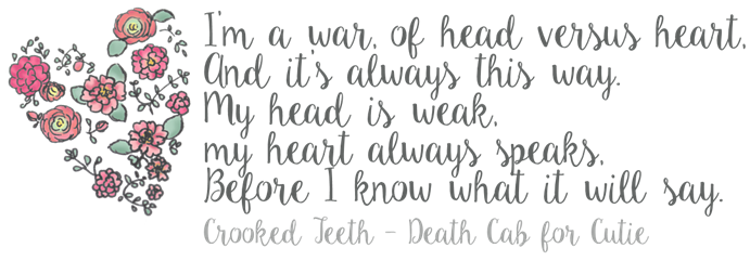 head vs heart death cab