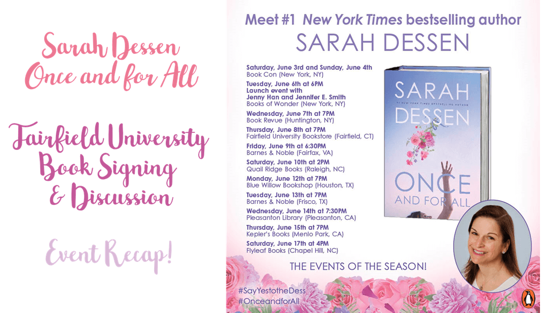 Once and For All Sarah Dessen Event Bookmark Lit