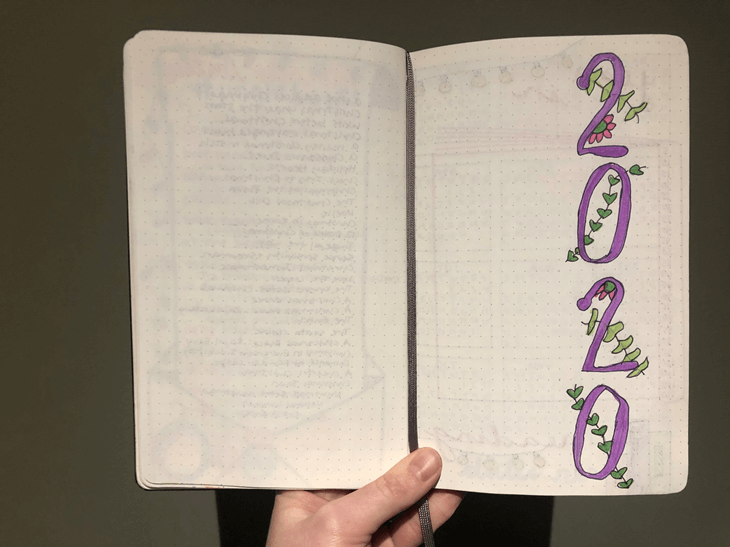 Setting up monthly spreads in the Giveaway Reading Journal 